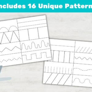 Scissors Practice Worksheets for Kids | 30 Pages | Cut Along the Lines | Printable PDF